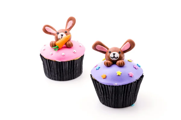 Pasqua cupcakes isolato sfondo bianco — Foto Stock