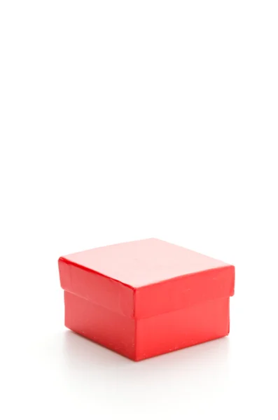 Caja de regalo roja — Foto de Stock