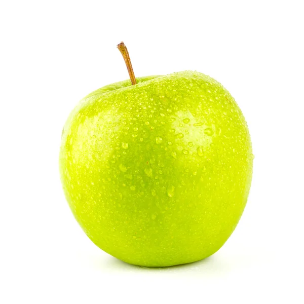 Manzana verde aislado fondo blanco — Foto de Stock
