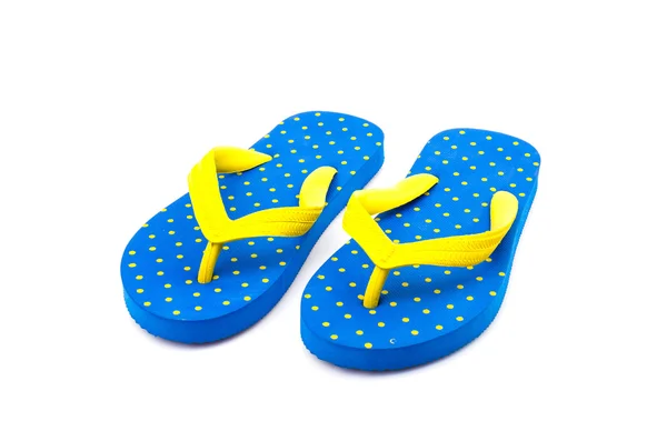 Flip flops isolerade vit bakgrund — Stockfoto