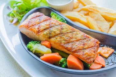 Salmon grilled