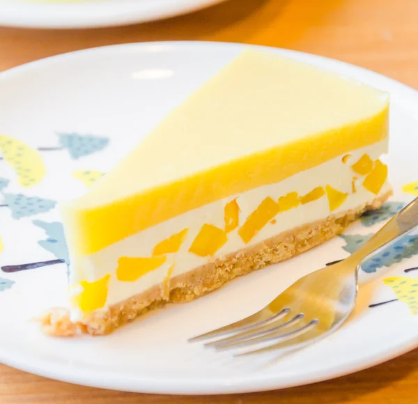 Tarta de queso de mango —  Fotos de Stock