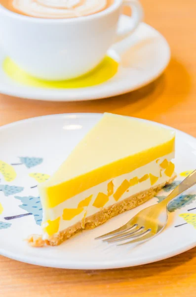 Mango cheesecake — Stock Photo, Image