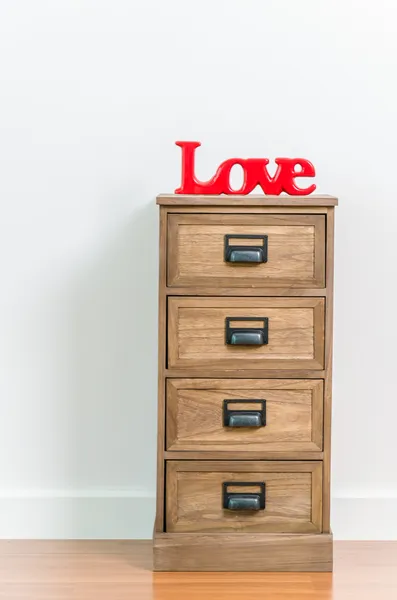 Love on bedside table — Stock Photo, Image