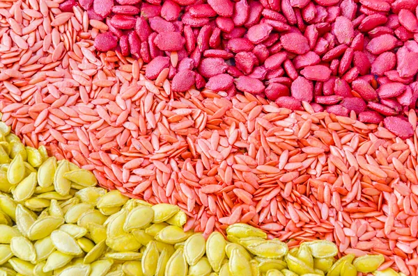 Colorful seeds texture using as background — Stock Photo, Image