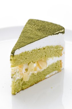 pasta izole matcha beyaz arka plan