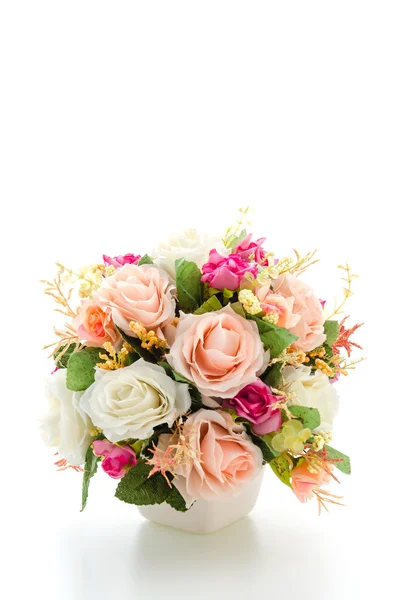 Bouquet flowers isolated on white — Stock Photo, Image