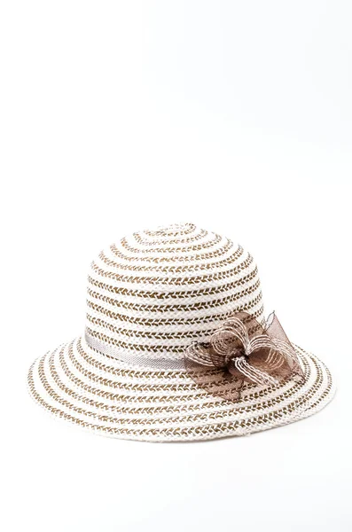 Sombrero de playa aislado fondo blanco — Foto de Stock