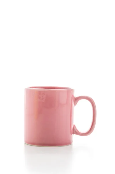 Caneca de cor isolada no branco — Fotografia de Stock