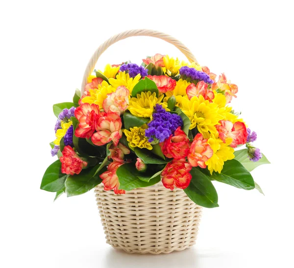 Flower in basket — Stock Photo, Image