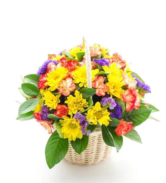 Flower in basket — Stock Photo, Image