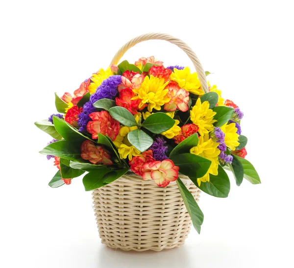 Flower in basket — Stock Photo, Image