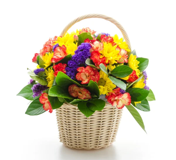 Flower in basket — Stock Photo, Image