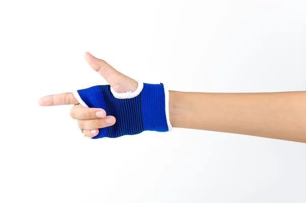 Wrist splint hand isolated white background — Stock Photo, Image