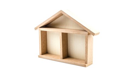 ev modeli izole beyaz arka plan