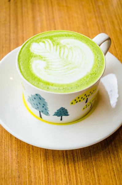 Té verde con leche — Foto de Stock