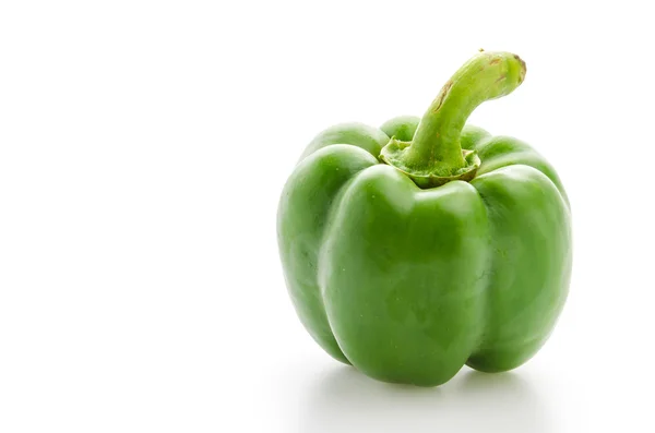 Green pepper isolated on white — Stock Photo, Image