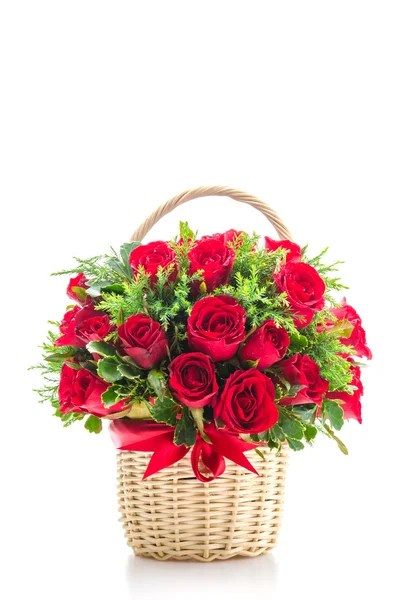 Rose basket — Stock Photo, Image