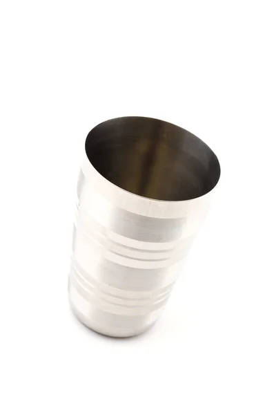 Stainless steel cup isolated white background Stock Image