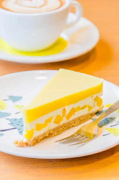 Mango cheesecake — Stockfoto