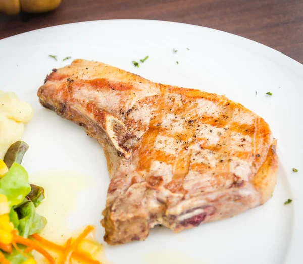 Daging babi daging steak — Stok Foto