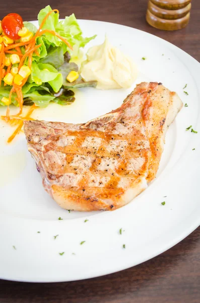 Pork chops biefstuk — Stockfoto