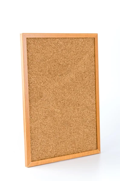 软木板隔离白色背景 — 图库照片