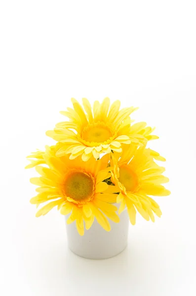 Bouquet flowers isolated on white — Stock Photo, Image