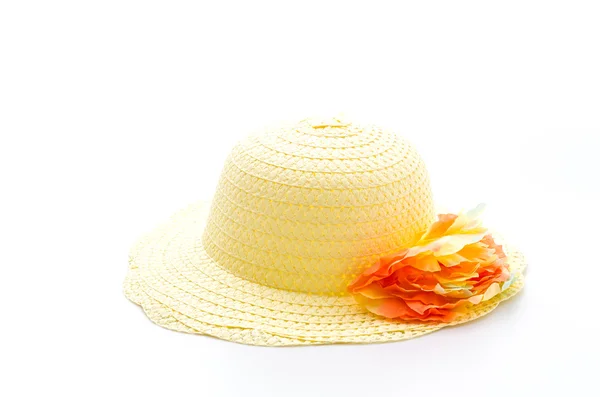 Woman hat isolated on white — Stock Photo, Image