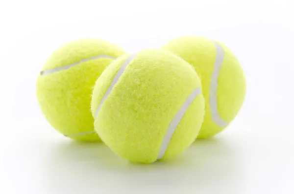 Tennis balls isolated on white — Stock Photo, Image