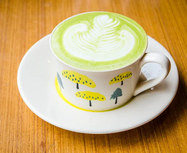 Green tea latte — Stock Photo, Image