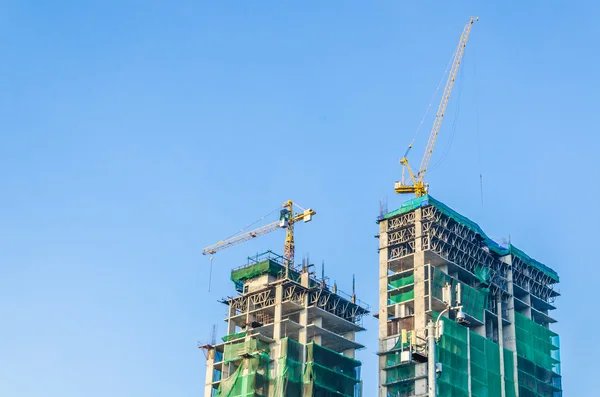 Crane building construction site — Stock Photo, Image