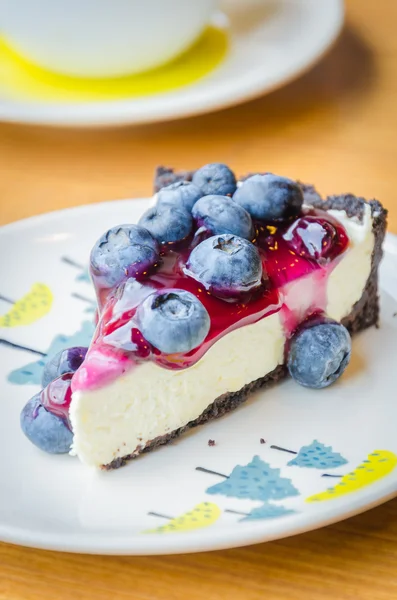 Blueberry cheesecake — Stockfoto