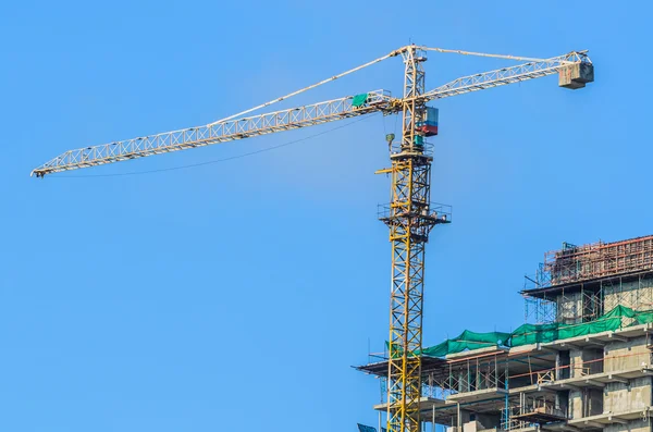 Construcción de grúas — Foto de Stock