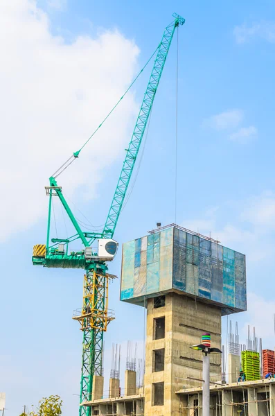 Construção de gruas — Fotografia de Stock