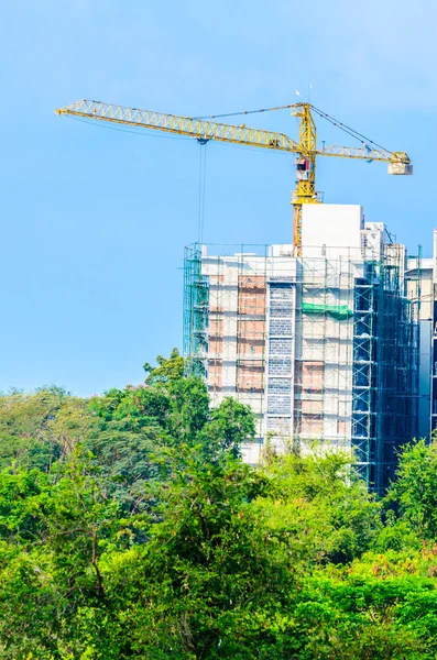 Construcción de grúas — Foto de Stock