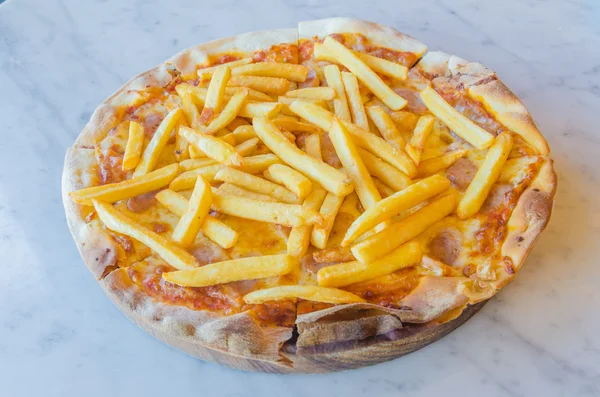 Papas fritas Pizza — Foto de Stock