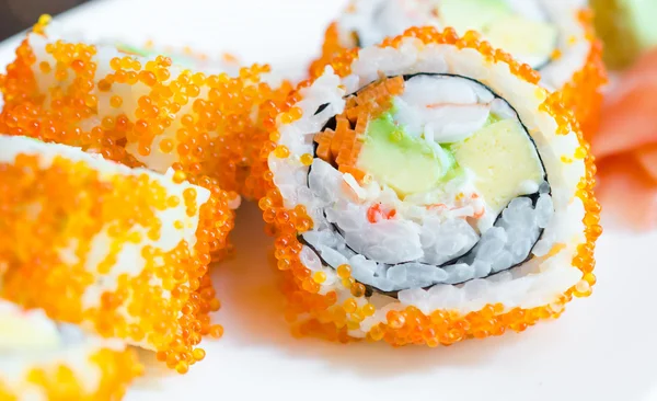 Sushi op plaat — Stockfoto