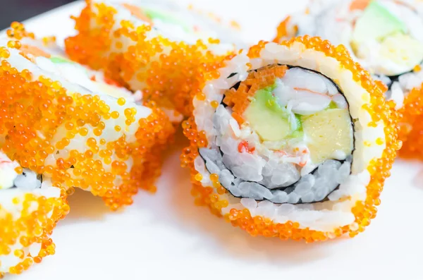 Sushi op plaat — Stockfoto