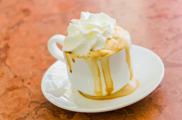 Coffee whipping cream — Stock Photo, Image