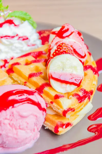 Crêpe banane fraise — Photo