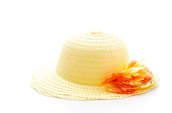 Cappello donna isolato su bianco — Foto Stock