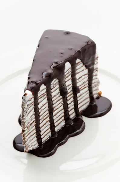 Torta crespata al cioccolato — Foto Stock