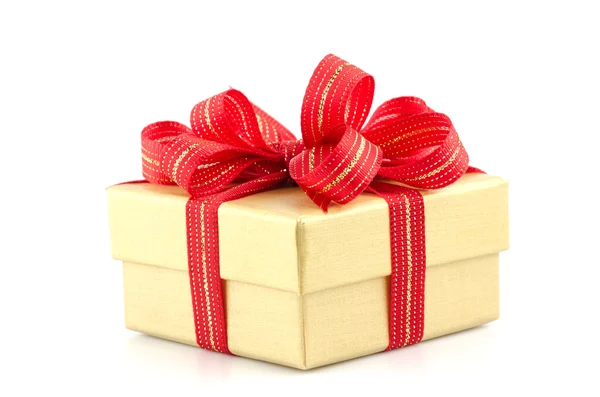 Gift box isolated white background — Stock Photo, Image