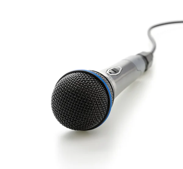 Microphone isolated on white — Stock Photo, Image