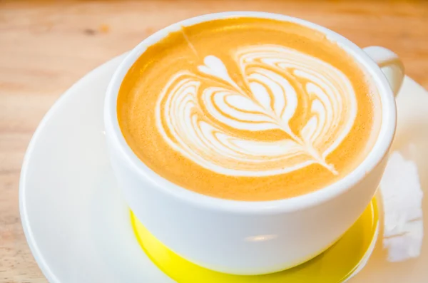 Latte art kaffe — Stockfoto