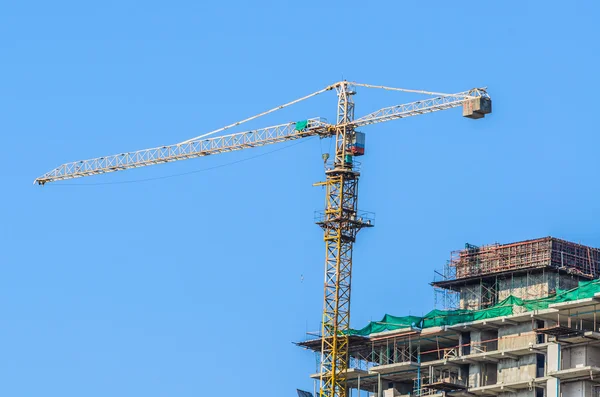 Construcción de grúas — Foto de Stock