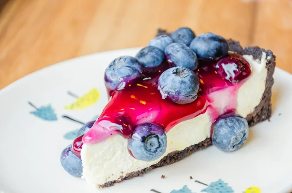 Blueberry cheesecake — Stock Photo, Image