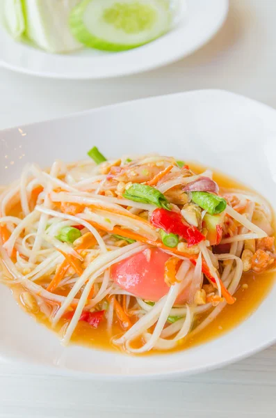 Green papaya salad — Stock Photo, Image