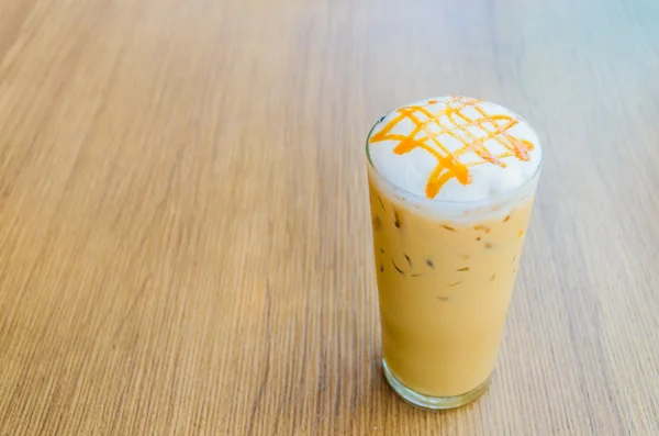 Iced caramel coffee — Stock Photo, Image